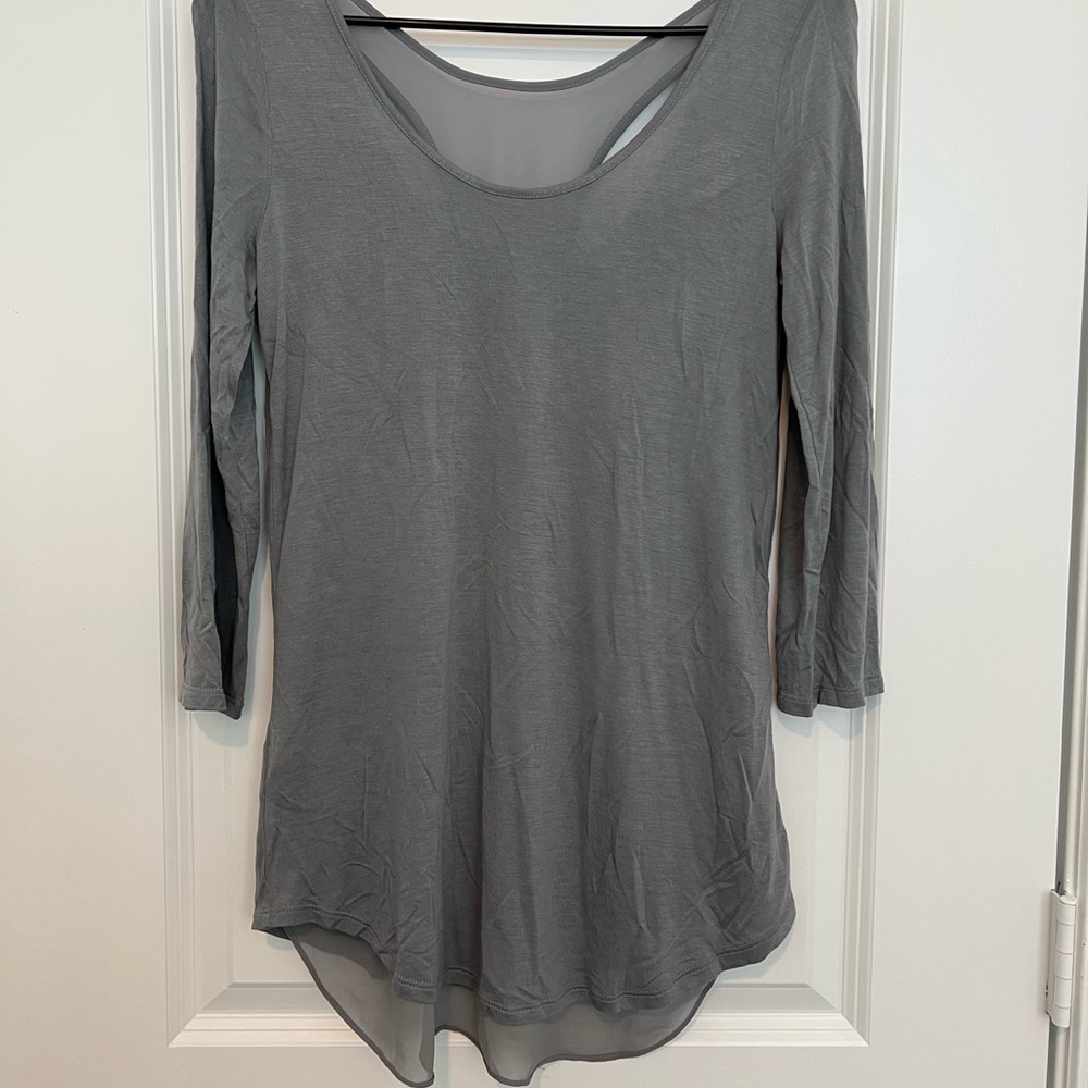 Gray thin Express top - Picture 3 of 3
